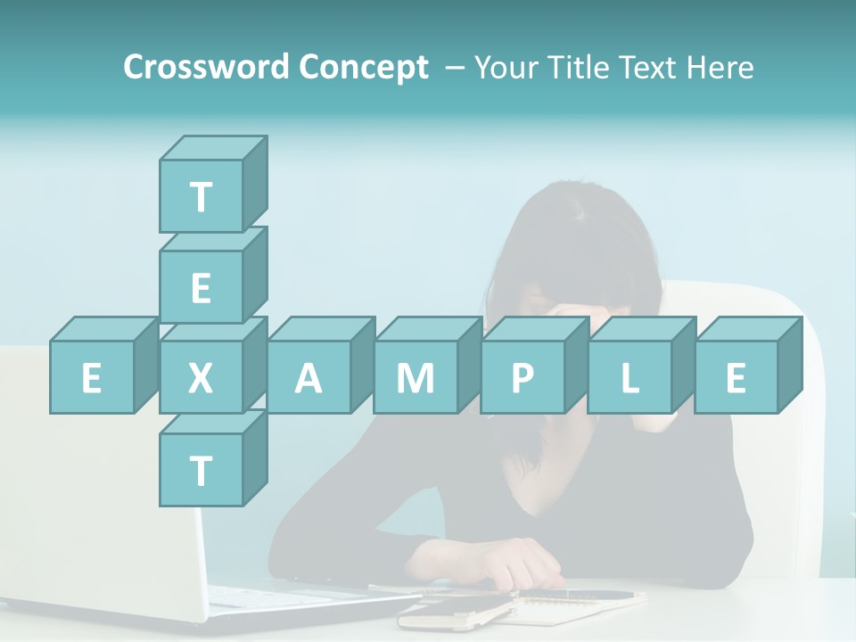 Computer Beautiful Office PowerPoint Template