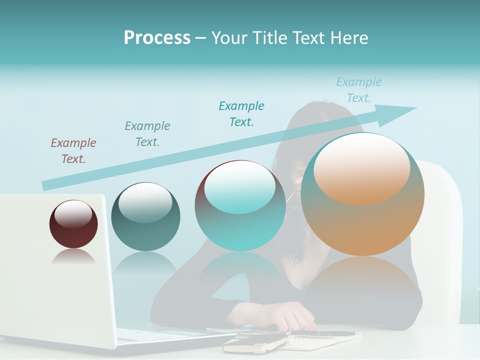 Computer Beautiful Office PowerPoint Template