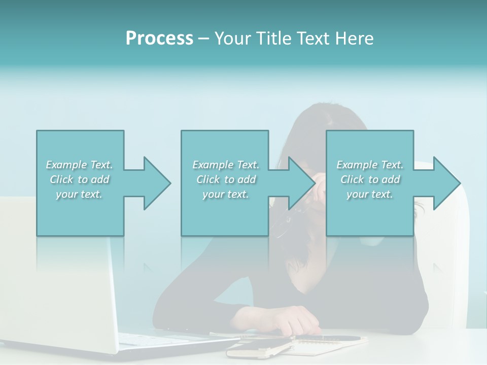 Computer Beautiful Office PowerPoint Template