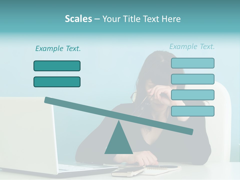 Computer Beautiful Office PowerPoint Template