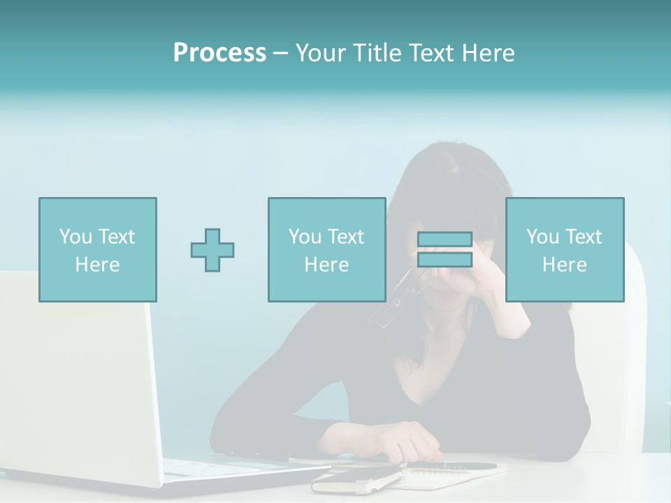 Computer Beautiful Office PowerPoint Template