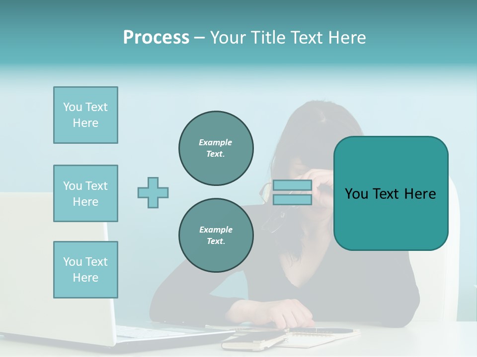 Computer Beautiful Office PowerPoint Template