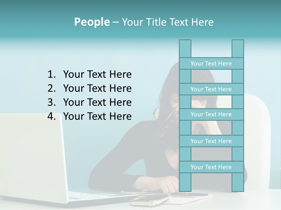 Computer Beautiful Office PowerPoint Template