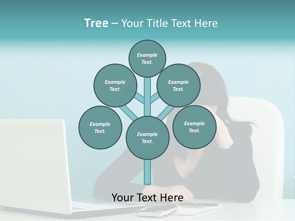 Computer Beautiful Office PowerPoint Template