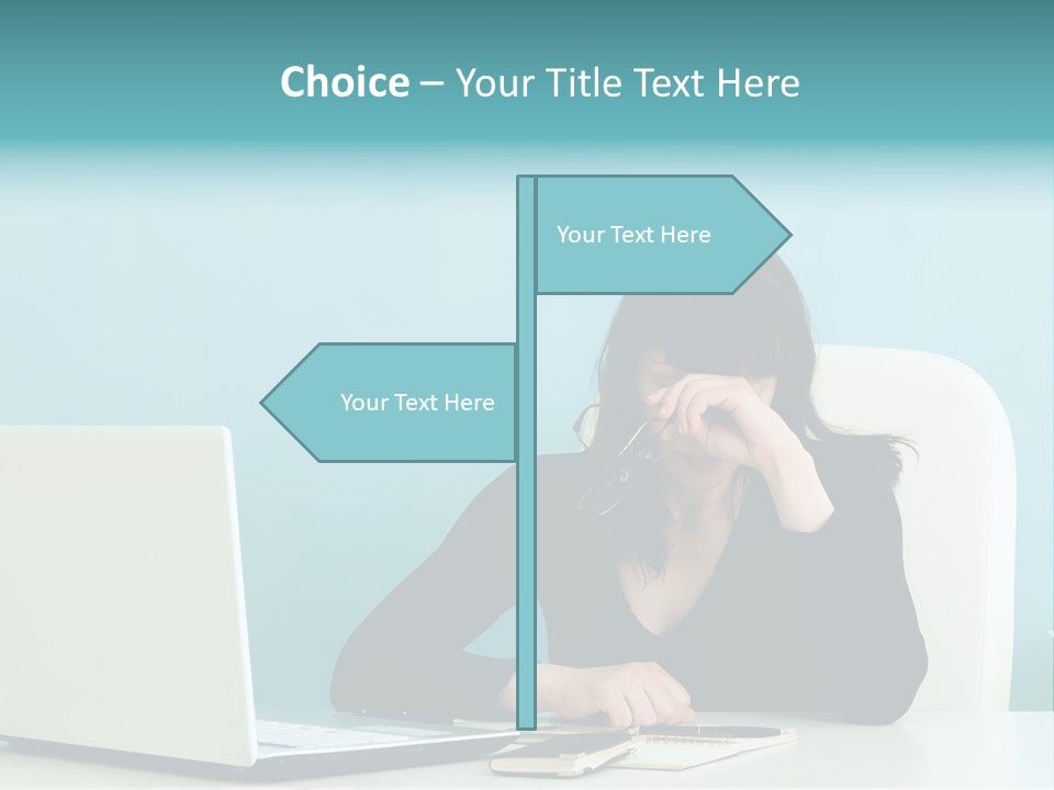 Computer Beautiful Office PowerPoint Template