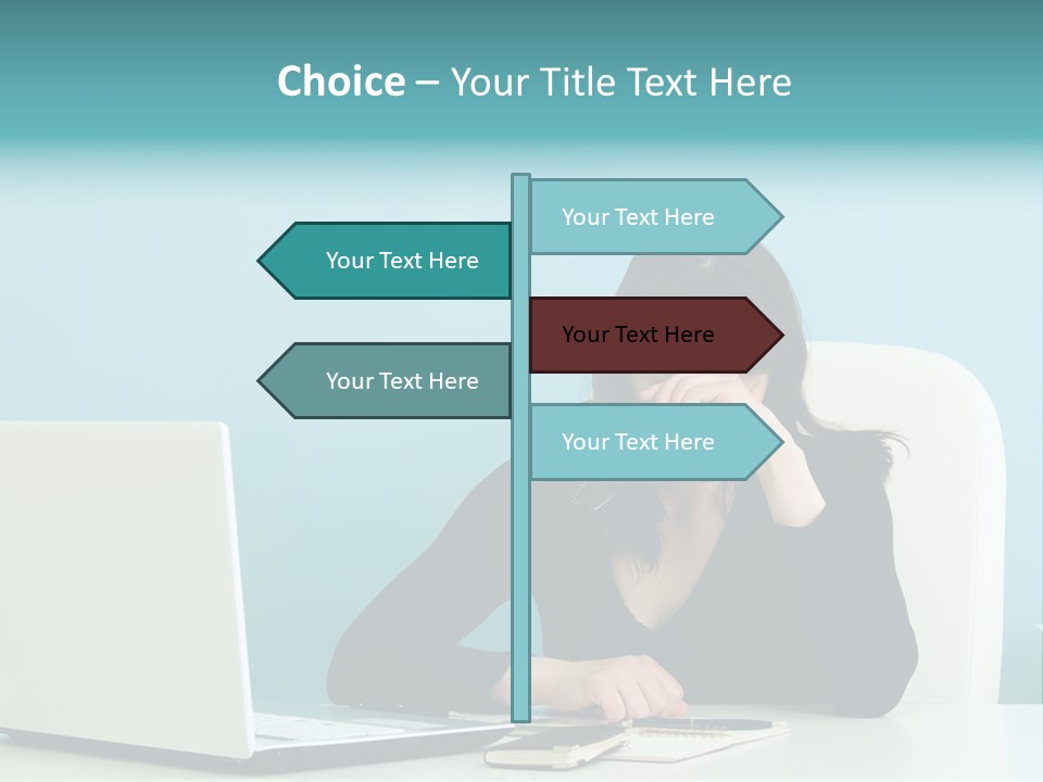 Computer Beautiful Office PowerPoint Template