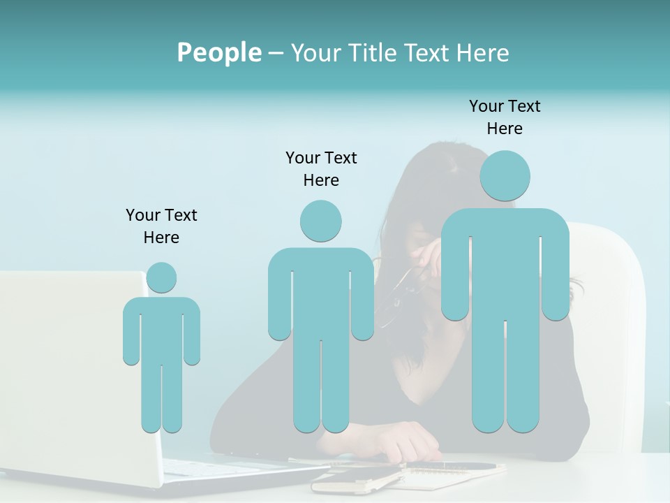 Computer Beautiful Office PowerPoint Template