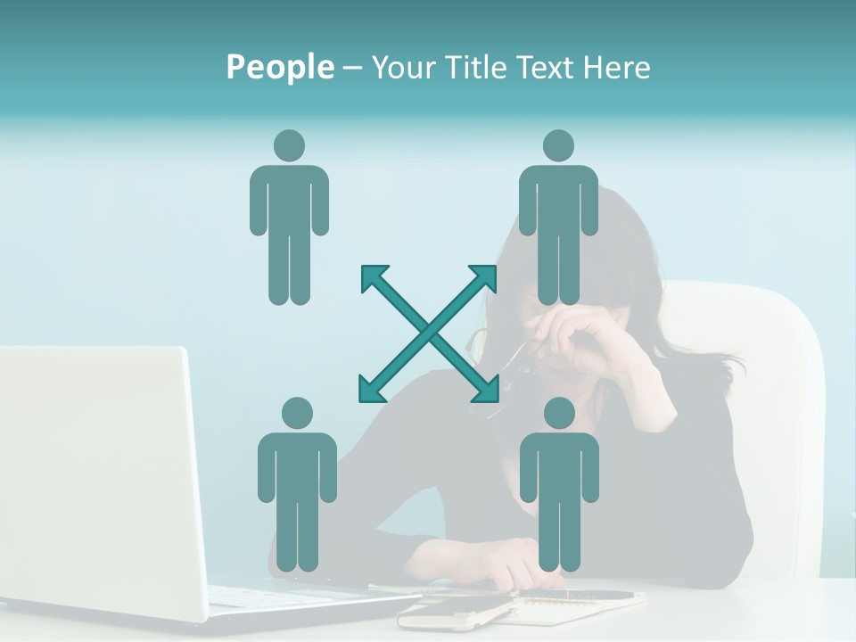 Computer Beautiful Office PowerPoint Template