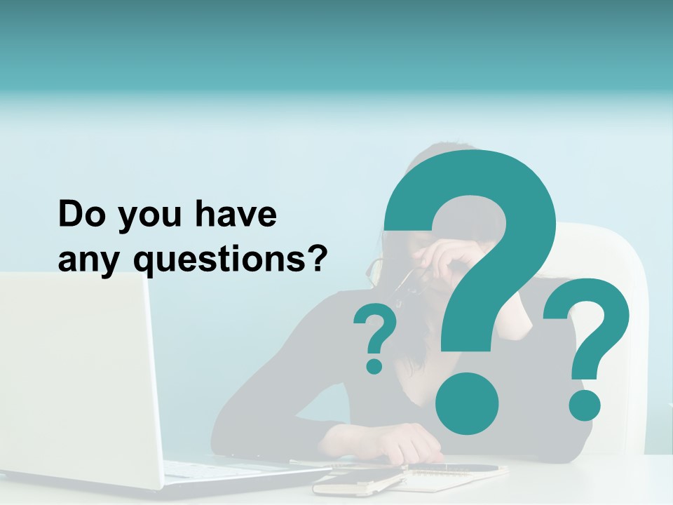 Computer Beautiful Office PowerPoint Template