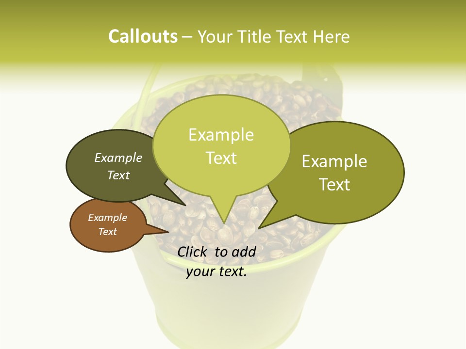 Background Birdfood White PowerPoint Template