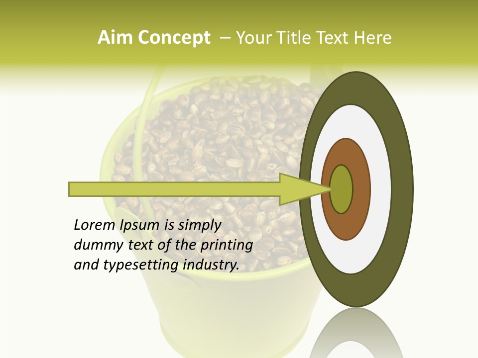 Background Birdfood White PowerPoint Template