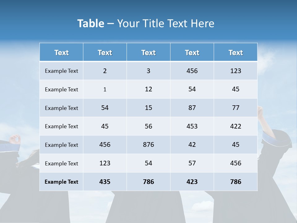 A Group Of Graduates Tossing Their Caps In The Air PowerPoint Template