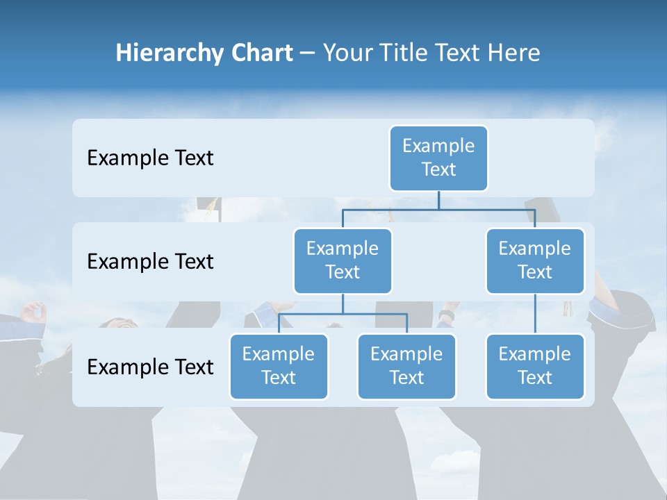 A Group Of Graduates Tossing Their Caps In The Air PowerPoint Template
