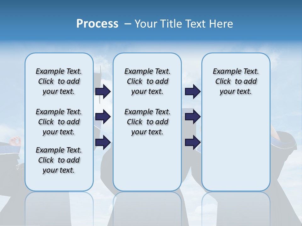 A Group Of Graduates Tossing Their Caps In The Air PowerPoint Template