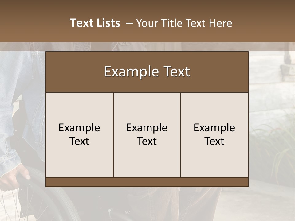 A Man In A Wheelchair Is Smiling For The Camera PowerPoint Template