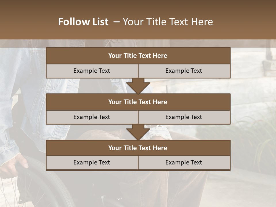A Man In A Wheelchair Is Smiling For The Camera PowerPoint Template