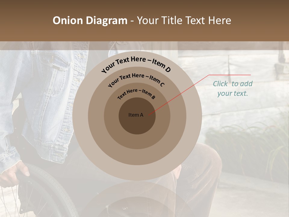 A Man In A Wheelchair Is Smiling For The Camera PowerPoint Template