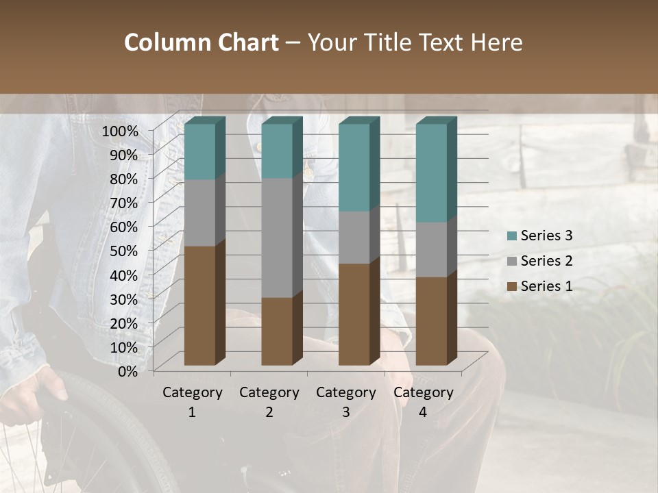 A Man In A Wheelchair Is Smiling For The Camera PowerPoint Template