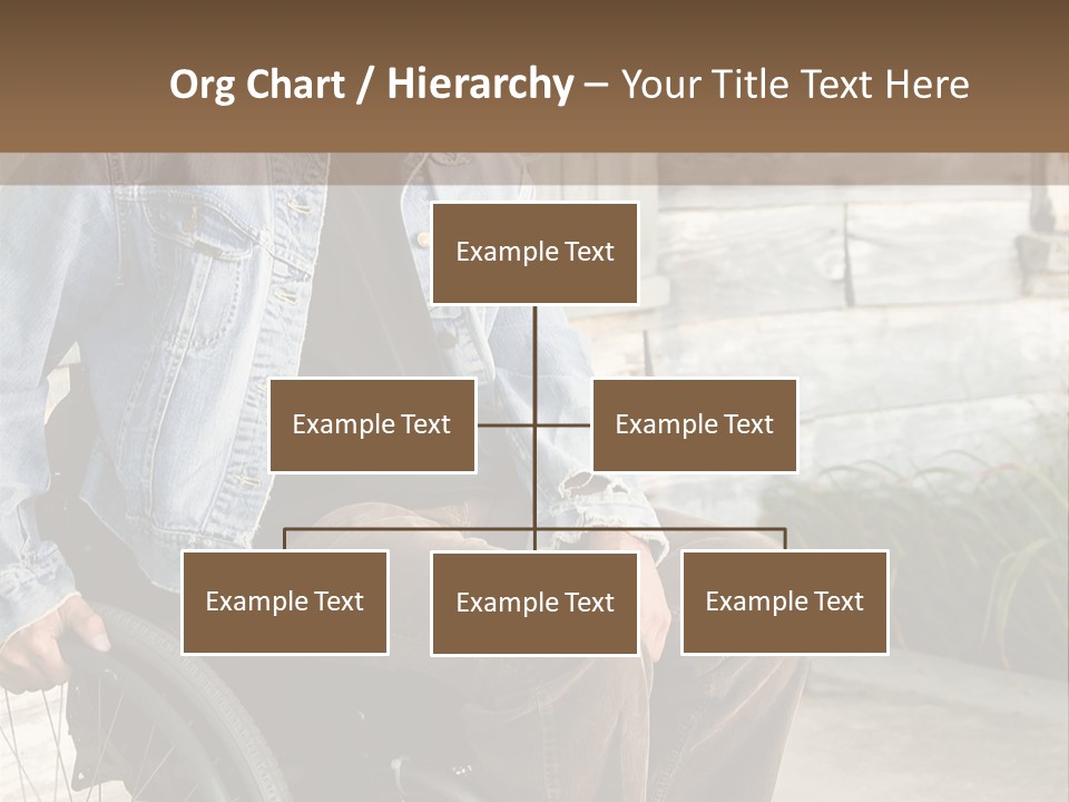 A Man In A Wheelchair Is Smiling For The Camera PowerPoint Template