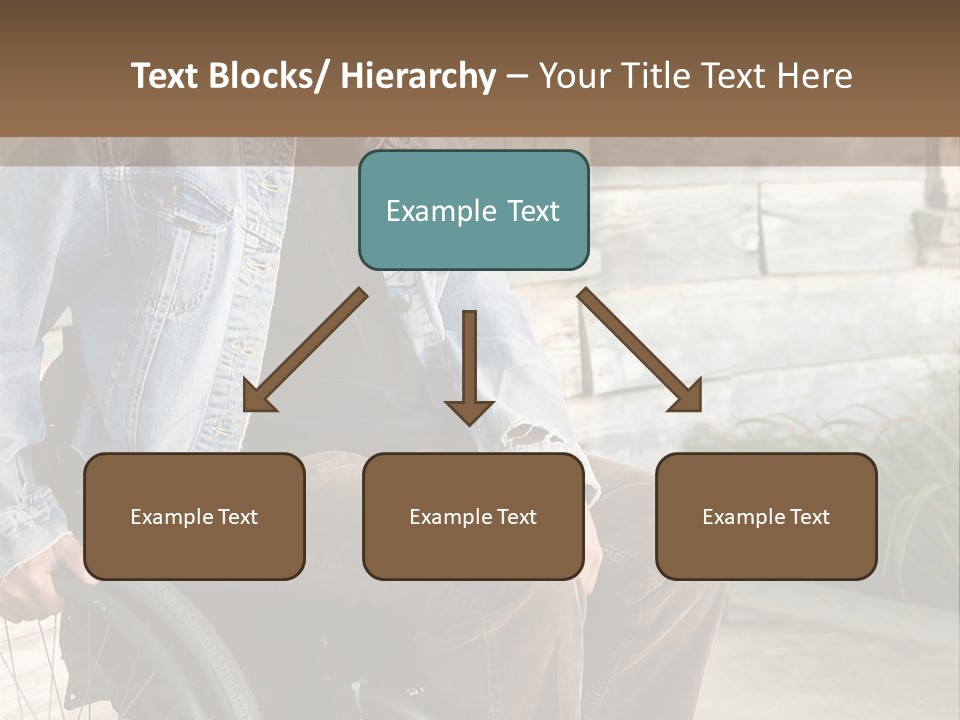 A Man In A Wheelchair Is Smiling For The Camera PowerPoint Template