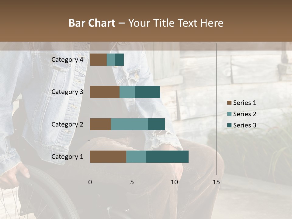 A Man In A Wheelchair Is Smiling For The Camera PowerPoint Template