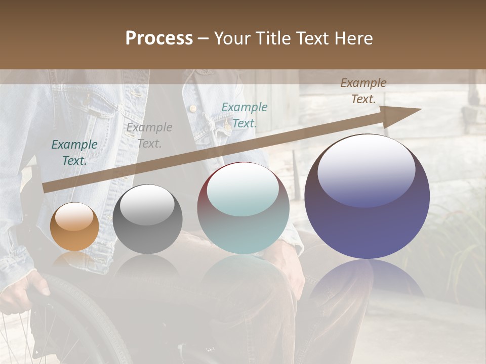 A Man In A Wheelchair Is Smiling For The Camera PowerPoint Template