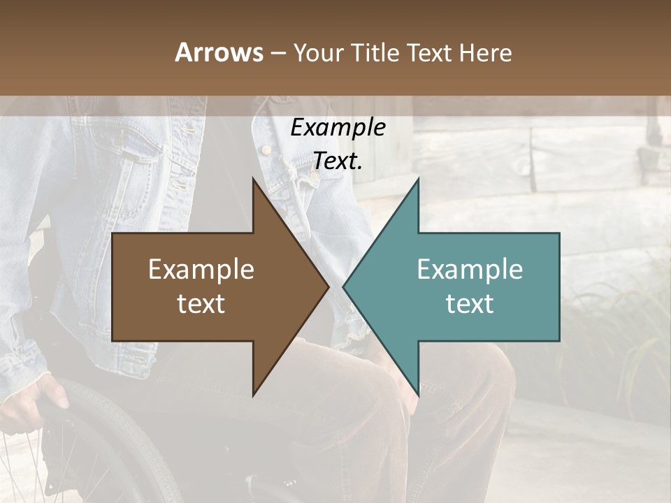 A Man In A Wheelchair Is Smiling For The Camera PowerPoint Template