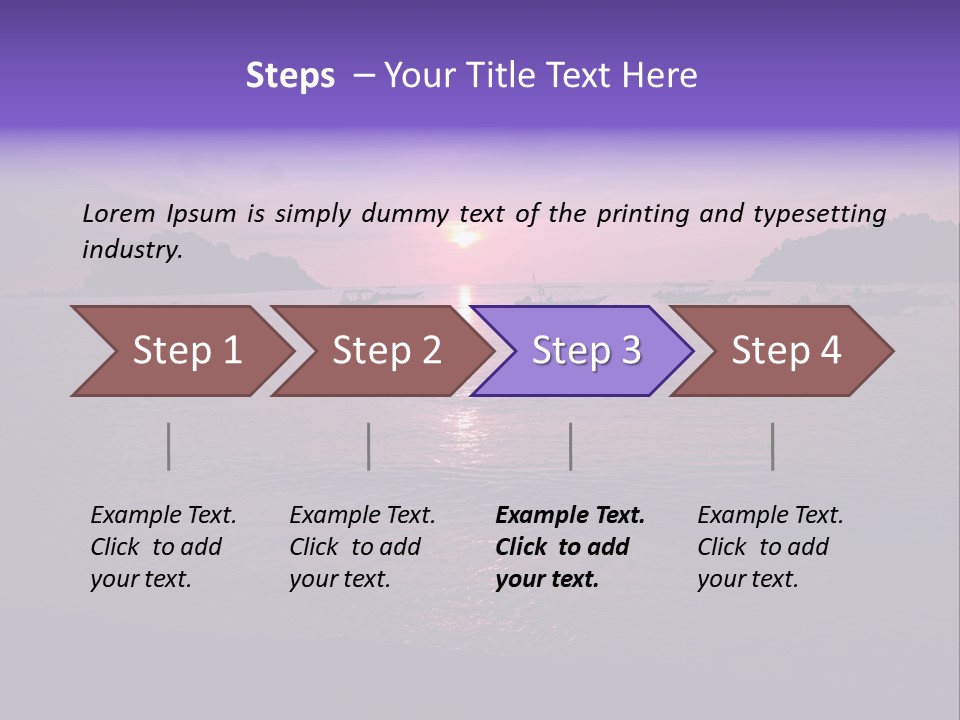 Beach Pangkor Island Teluk Nipah PowerPoint Template