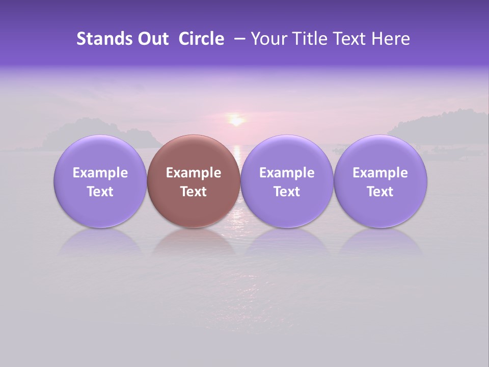 Beach Pangkor Island Teluk Nipah PowerPoint Template