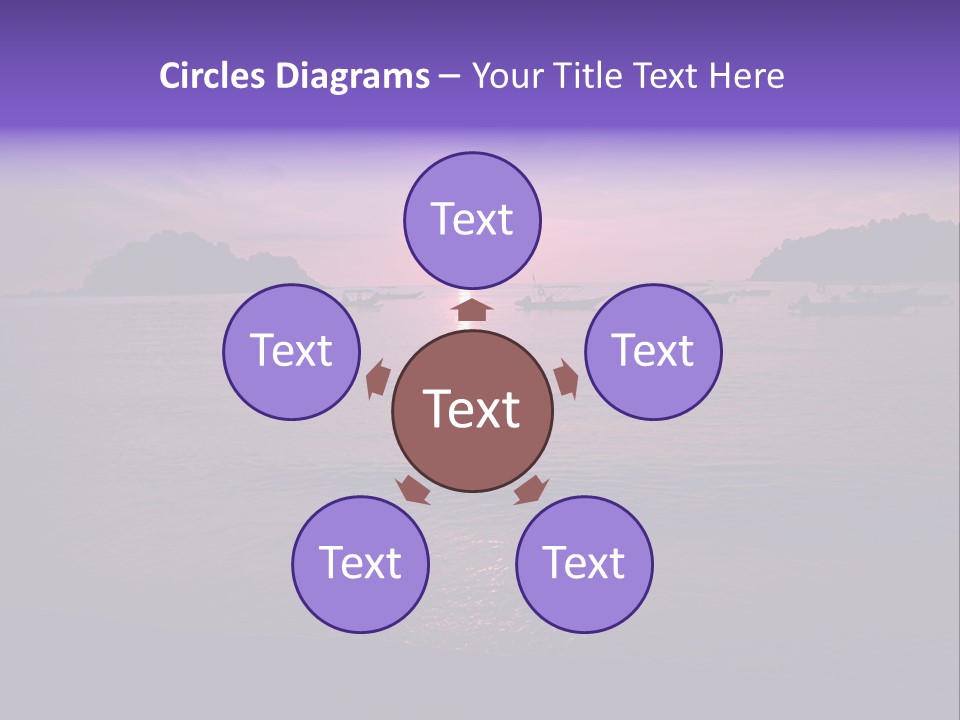 Beach Pangkor Island Teluk Nipah PowerPoint Template