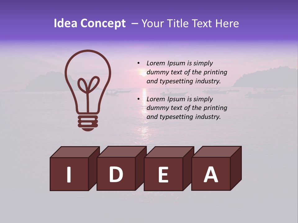 Beach Pangkor Island Teluk Nipah PowerPoint Template