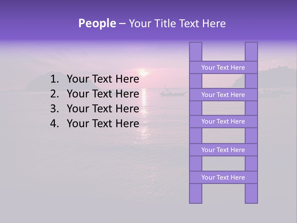 Beach Pangkor Island Teluk Nipah PowerPoint Template