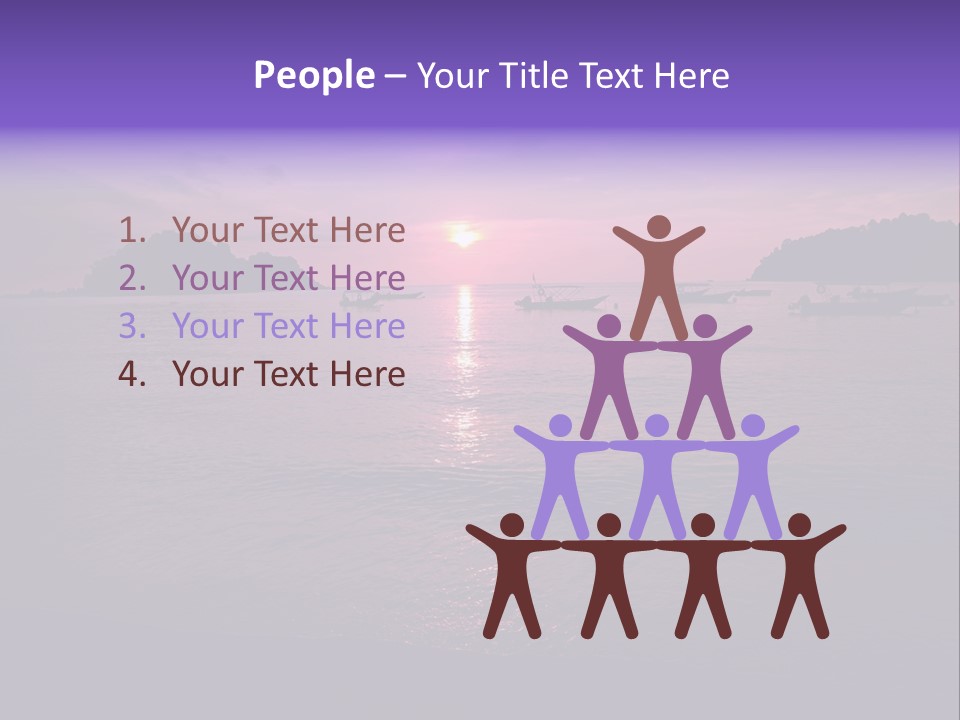 Beach Pangkor Island Teluk Nipah PowerPoint Template