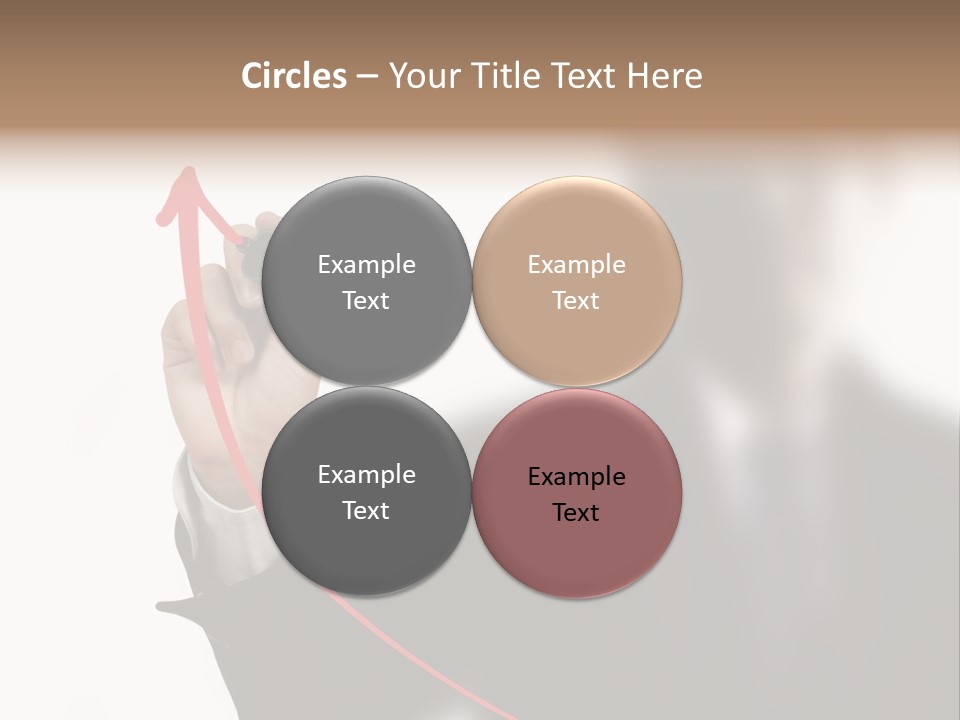 A Man In A Suit Writing On A Screen With A Marker PowerPoint Template