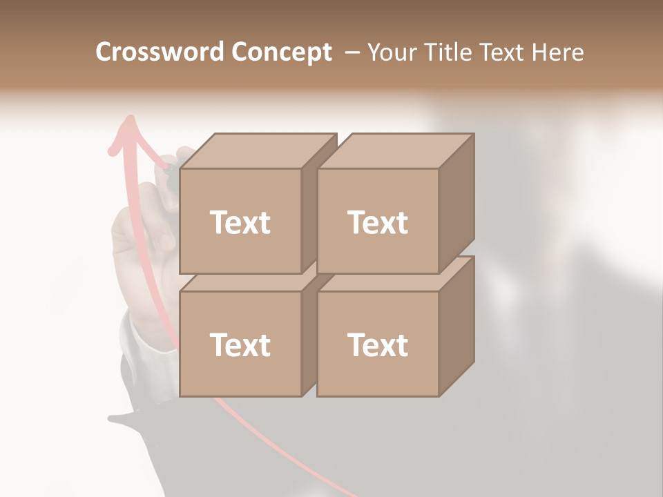 A Man In A Suit Writing On A Screen With A Marker PowerPoint Template