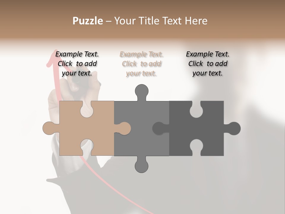 A Man In A Suit Writing On A Screen With A Marker PowerPoint Template