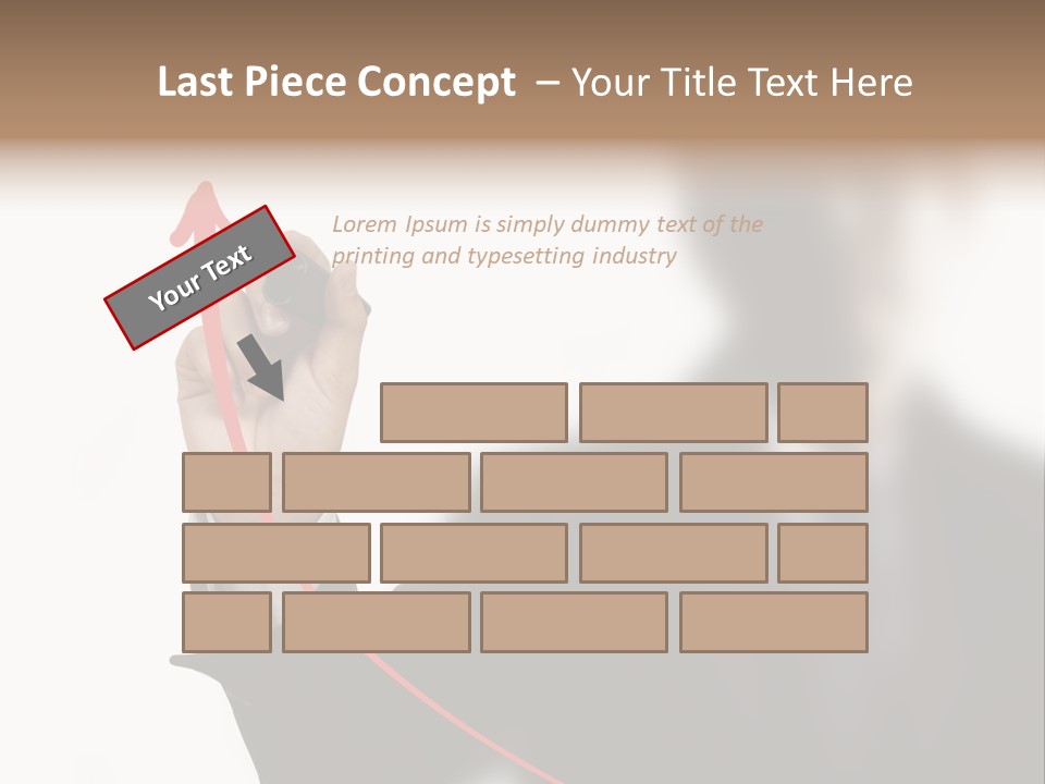 A Man In A Suit Writing On A Screen With A Marker PowerPoint Template