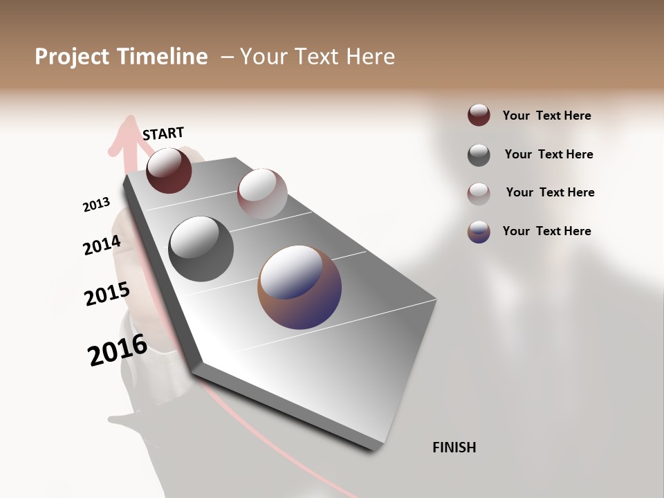 A Man In A Suit Writing On A Screen With A Marker PowerPoint Template