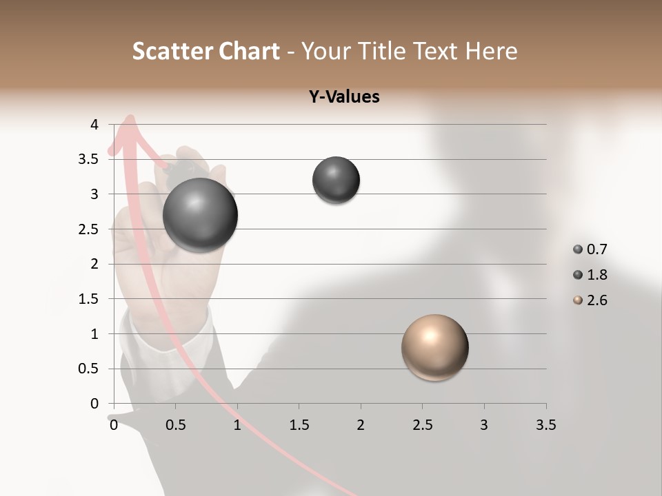 A Man In A Suit Writing On A Screen With A Marker PowerPoint Template