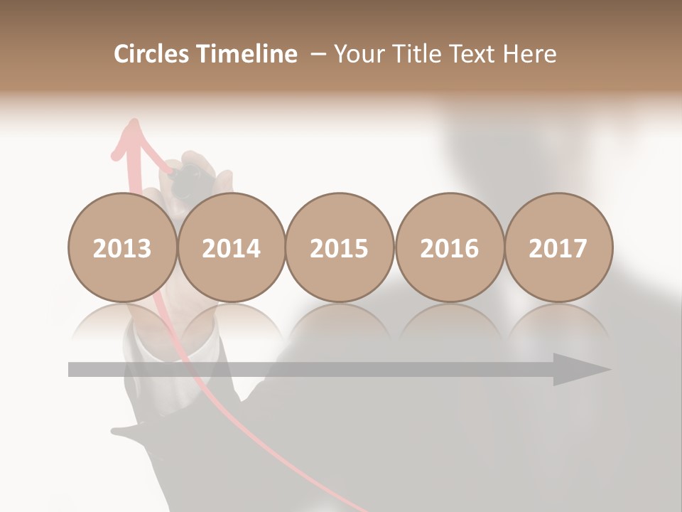 A Man In A Suit Writing On A Screen With A Marker PowerPoint Template