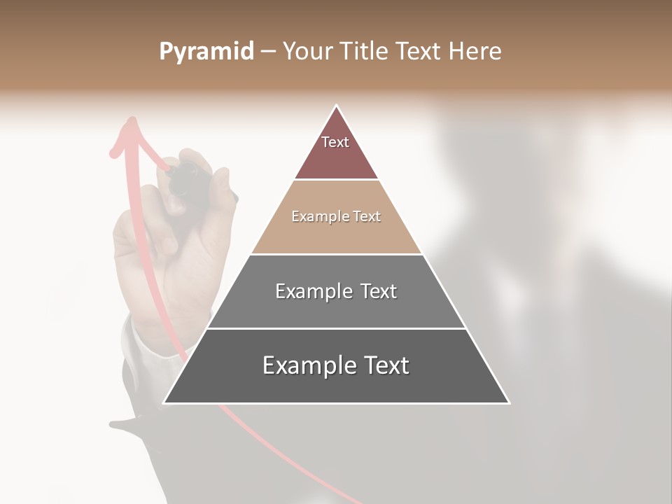 A Man In A Suit Writing On A Screen With A Marker PowerPoint Template