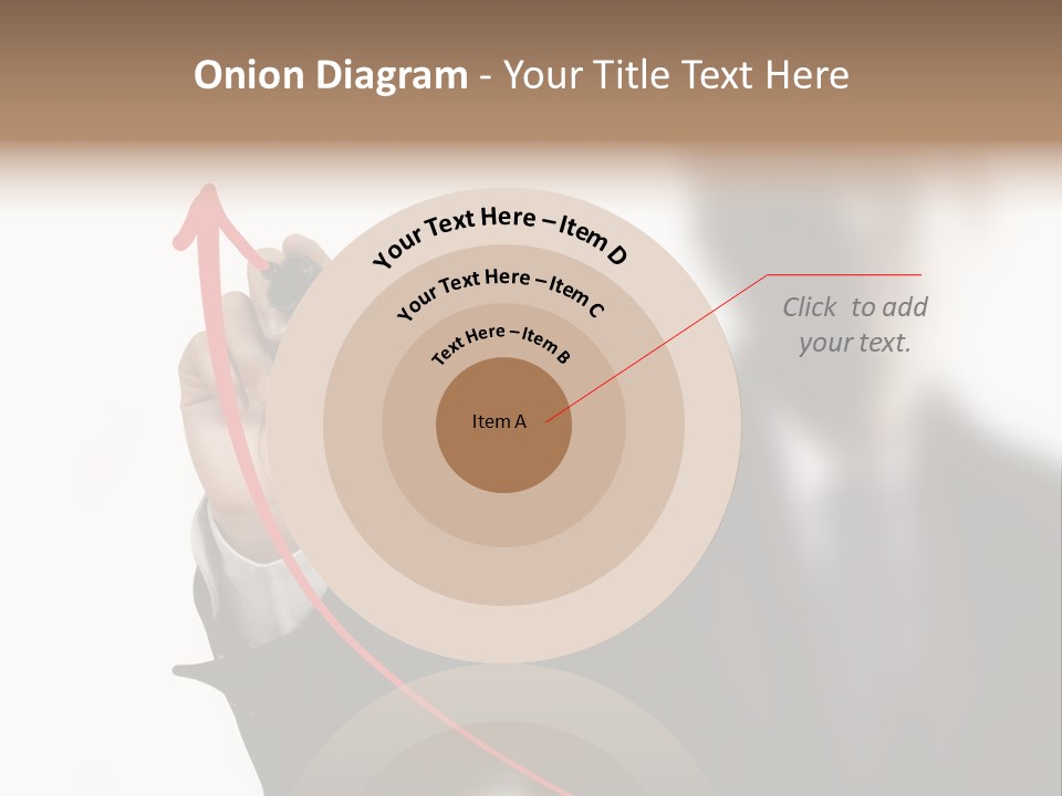 A Man In A Suit Writing On A Screen With A Marker PowerPoint Template
