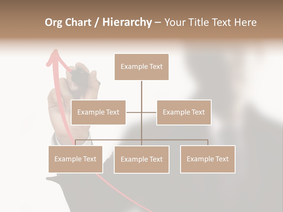 A Man In A Suit Writing On A Screen With A Marker PowerPoint Template
