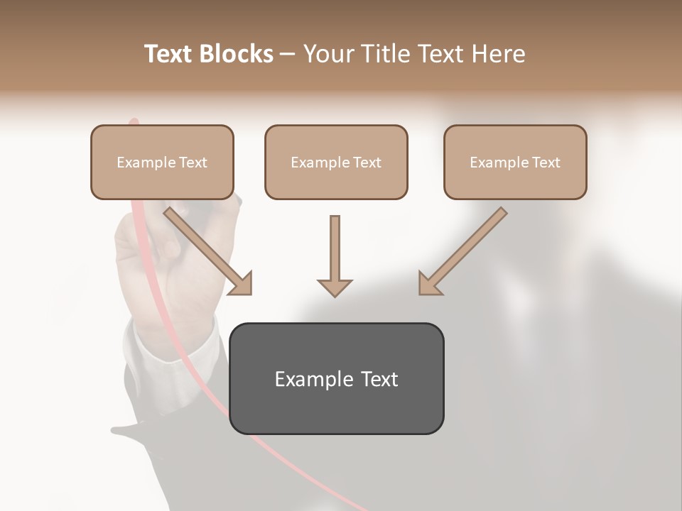 A Man In A Suit Writing On A Screen With A Marker PowerPoint Template