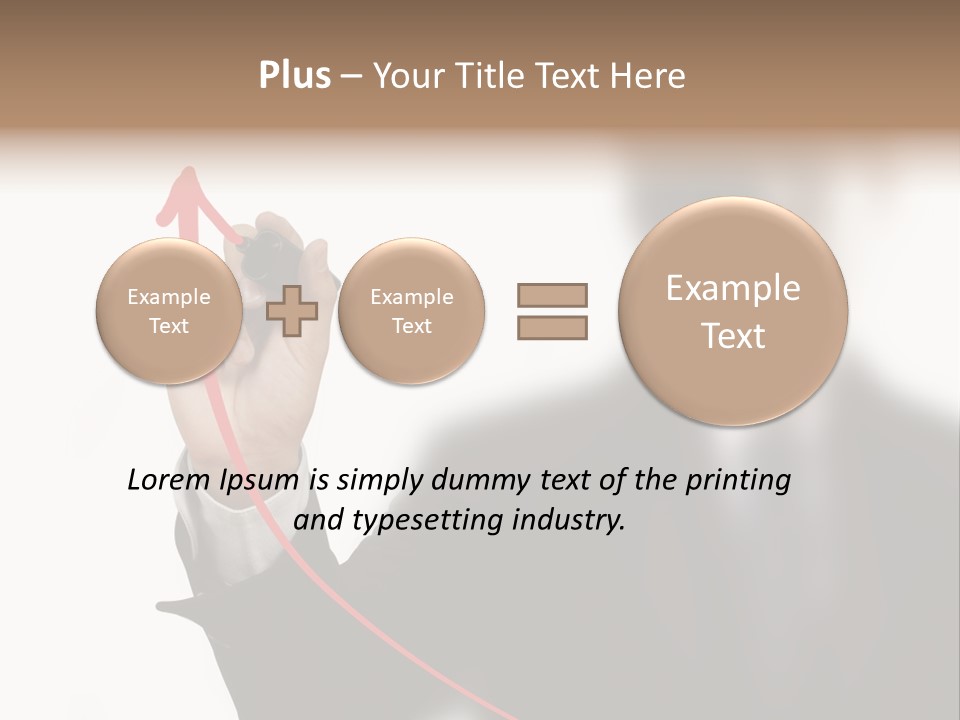 A Man In A Suit Writing On A Screen With A Marker PowerPoint Template