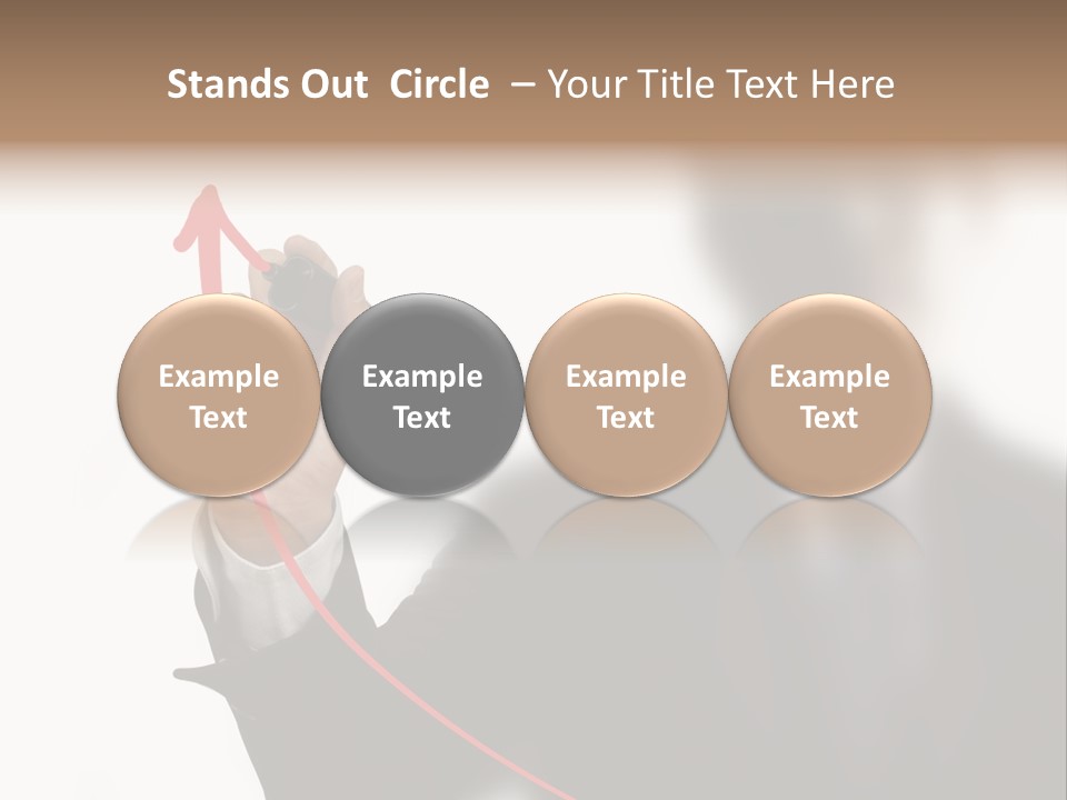 A Man In A Suit Writing On A Screen With A Marker PowerPoint Template