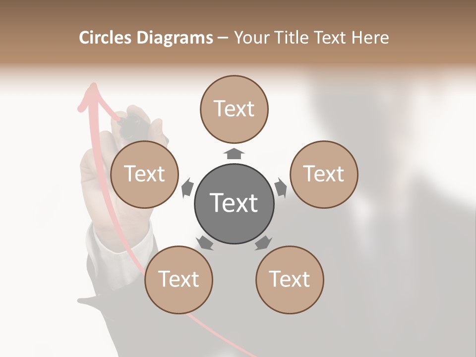 A Man In A Suit Writing On A Screen With A Marker PowerPoint Template