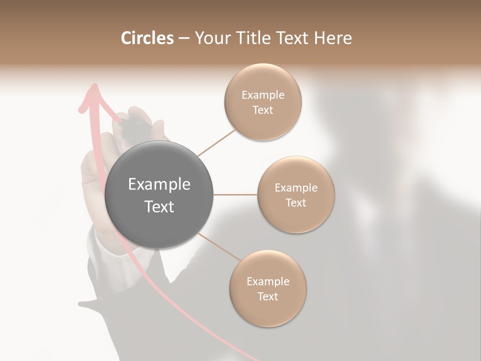 A Man In A Suit Writing On A Screen With A Marker PowerPoint Template