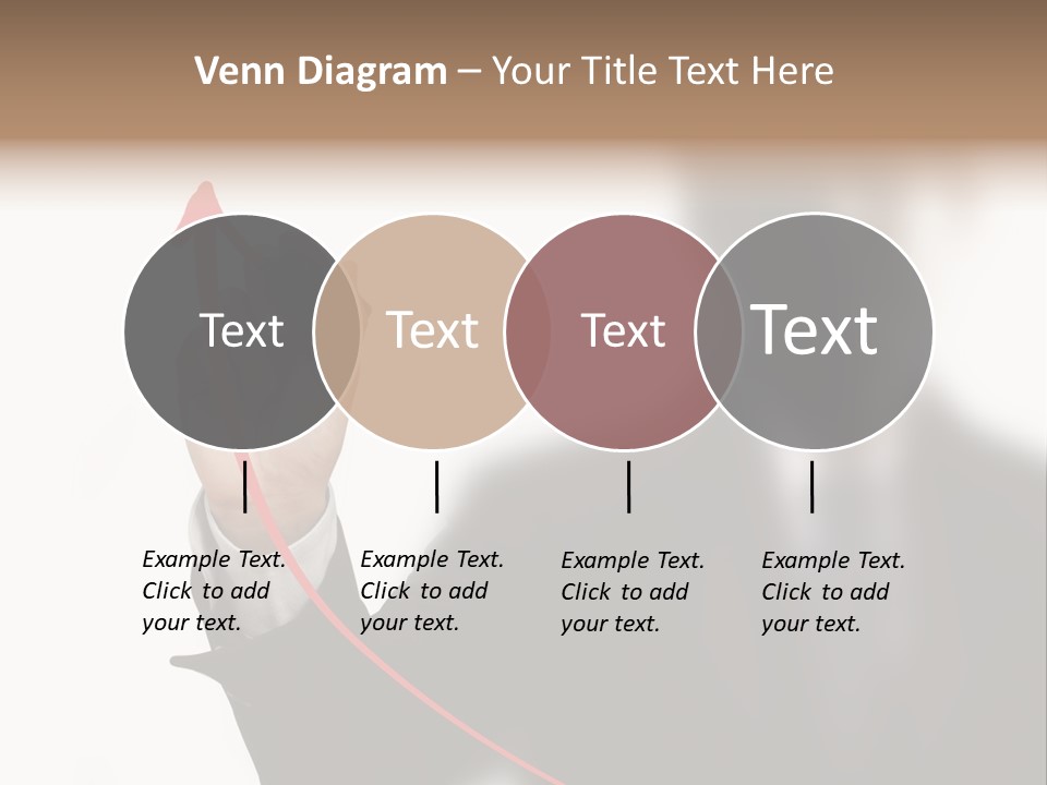 A Man In A Suit Writing On A Screen With A Marker PowerPoint Template