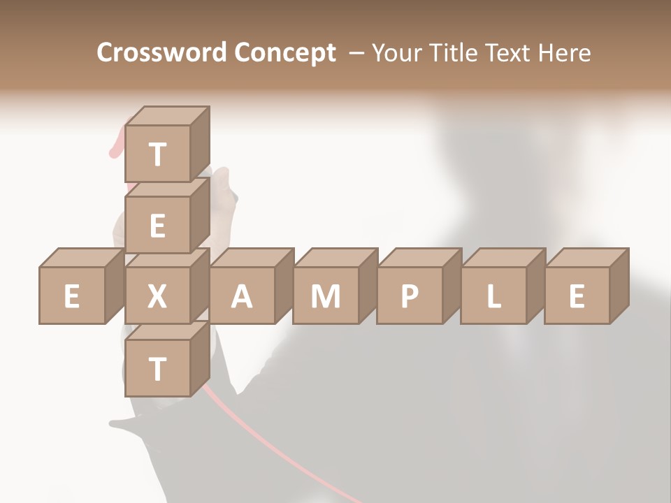 A Man In A Suit Writing On A Screen With A Marker PowerPoint Template